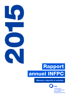 Rapport Annuel de l'INFPC 2015 (PDF, 1296Kb)